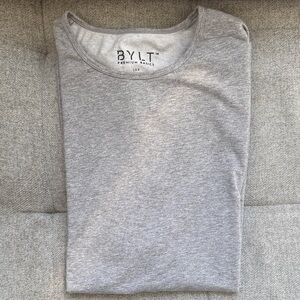 BYLT Basics Gray Short Sleeve Tee